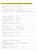 Asl 1 Final Exam UPDATED ACTUAL QUESTIONS AND CORRECT ANSWERS 