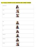 ASL 1 Module 2 UPDATED ACTUAL QUESTIONS AND CORRECT ANSWERS