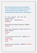MDC 4 Exam 2026 &vert;&vert; Most Recent Exam 2026&vert;2027 &NewLine;Actual Complete Real Exam Questions And Correct &NewLine;Answers &lpar;Verified Answers&rpar; Already Graded A&plus; &vert; &NewLine;Guaranteed Success&excl;&excl; Newest Exam &vert; Just Released&excl;&excl;