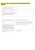 ASL 1A Final Exam Study UPDATED ACTUAL QUESTIONS AND CORRECT &NewLine;ANSWERS