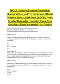 MCAT Chemical Physical Foundations Biological Systems Prep Pack Exam Official Practice Exam Actual Exam 2026&sol;2027 with Detailed Rationales &vert; Complete Exam-Style Questions &vert; Pass Guaranteed &ndash; A&plus; Graded&NewLine;&NewLine;