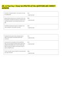 ASL 1A Final Day 2 Study Set UPDATED ACTUAL QUESTIONS AND CORRECT &NewLine;ANSWERS 