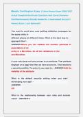 Mendix Certification Exam &vert;&vert; Most Recent Exam 2026&vert;2027 &NewLine;Actual Complete Real Exam Questions And Correct Answers &NewLine;&lpar;Verified Answers&rpar; Already Graded A&plus; &vert; Guaranteed Success&excl;&excl; &NewLine;Newest Exam &vert; Just Released&excl;&excl; 