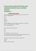 EXCEL CRASH COURSE QUESTIONS AND &NewLine;ANSWERS UPDATED 2026 &vert; ASSURED &NewLine;SUCCESS &NewLine;GRADED A&plus;  