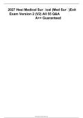 2027 HESI Medical-Surgical &lpar;Med Surg&rpar; Exit Exam Version 2 &lpar;V2&rpar; &vert; All 55 Questions and Answers &vert; A&plus;&plus; Graded&NewLine;