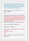 MRSE Exam &vert;&vert; Most Recent Exam 2026&vert;2027 Actual &NewLine;Complete Real Exam Questions And Correct Answers &NewLine;&lpar;Verified Answers&rpar; Already Graded A&plus; &vert; Guaranteed &NewLine;Success&excl;&excl; Newest Exam &vert; Just Released&excl;&excl;