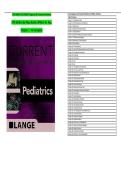 CURRENT Diagnosis & Treatment Pediatrics 27th Edition Test Bank &vert; Maya Bunik & William W&period; Hay &vert; Complete Chapters 1&ndash;46 &vert; Verified Questions & Answers &vert; Latest 2026 Exam Prep 