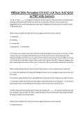 Official 2016 November US SAT v1&period;0 Test &vert; SAT QAS in PDF with Answers&NewLine;