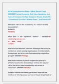 MSW Comprehensive Exam &vert;&vert; Most Recent Exam &NewLine;2026&vert;2027 Actual Complete Real Exam Questions And &NewLine;Correct Answers &lpar;Verified Answers&rpar; Already Graded A&plus; &NewLine;&vert; Guaranteed Success&excl;&excl; Newest Exam &vert; Just Released&excl;&excl;