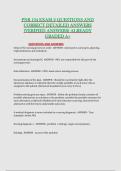 PNR 104 EXAM 2 QUESTIONS AND &NewLine;CORRECT DETAILED ANSWERS &NewLine;&lpar;VERIFIED ANSWERS&rpar; ALREADY &NewLine;GRADED A&plus;