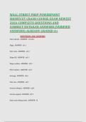 WALL STREET PREP POWERPOINT &NewLine;SHORTCUT CRASH COURSE EXAM NEWEST &NewLine;2026 COMPLETE QUESTIONS AND &NewLine;CORRECT DETAILED ANSWERS &lpar;VERIFIED &NewLine;ANSWERS&rpar; ALREADY GRADED A&plus;