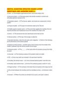 DENTAL ASSISTING UPDATED EXAMS LATEST QUESTIONS AND ANSWERS SURE A&period;pdf