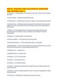 DENTAL ASSISTING CORE 2026 EXAM SET QUESTIONS AND ANSWERS SURE A&period;pdf