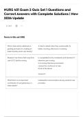 NURS 401 Exam 2 Quiz Set 1 Questions and Correct Answers with Complete Solutions &vert; New 2026 Update