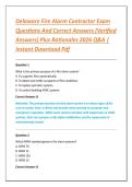 Delaware Fire Alarm Contractor Exam &NewLine;Questions And Correct Answers &lpar;Verified &NewLine;Answers&rpar; Plus Rationales 2026 Q&A &vert; &NewLine;Instant Download Pdf 