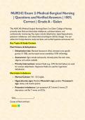 Galen NUR 242 Medical-Surgical Nursing Exam 2 & 3 Compilation BUNDLE &vert; Actual Exam 2026&sol;2027 Questions with Verified Detailed Solutions &vert; 100&percnt; Guaranteed Pass &lpar;New Version&rpar;