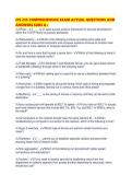 CIS 235 COMPREHENSIVE EXAM ACTUAL QUESTIONS AND ANSWERS SURE A&period;pdf