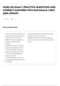 NURS 401 EXAM 1 PRACTICE QUESTIONS AND CORRECT ANSWERS WITH RATIONALE &vert; NEW 2026 UPDATE