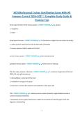 ACTION Personal Trainer Certification Exam With All Correct Answers 2026&ndash;2027 &vert; Complete CPT Study Guide&comma; Practice Questions & Verified Solutions
