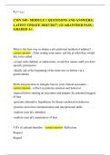 CMN 548 - MODULE 1 QUESTIONS AND ANSWERS &vert;&NewLine;LATEST UPDATE 20267&sol;2027 &vert; GUARANTEED PASS &vert;&NewLine;GRADED A&plus;&period;