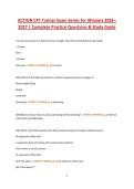 ACTION CPT Trainer Exam Series for Winners 2026&ndash;2027 Complete Practice Questions & Study Guide