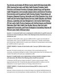 The Ultimate and Complete ATI RN Community Health CMS Study Guide 2025&ndash;2026&comma; Covering Community and Public Health Nursing Principles&comma; Health Promotion and Disease Prevention Strategies&comma; Epidemiology and Population Health Management&comma; Communicable Disease C