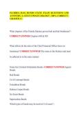 FLORIDA BAIL BONDS STATE EXAM QUESTIONS AND&NewLine;ANSWERS &vert; LATEST UPDATE 2026&sol;2027 &vert; 100&percnt; CORRECT &vert;&NewLine;GRADED A&plus;&period;