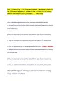 SFPC EXAM ACTUAL QUESTIONS AND CORRECT ANSWERS &lpar;VERIFIED&rpar;&NewLine;SECURITY FUNDAMENTALS PROFESSIONAL CERTIFICATION &lpar;SFPC&rpar; &vert;&NewLine;LATEST UPDATE 2026&sol;2027 &vert; GRADED A&plus; &vert; 100&percnt; PASS&period; 