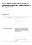 Nursing 50 Chapters 1-7 Midterm Study Guide Questions and Answers with Complete Solutions &vert; New Update 2026