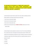 PTA BOARD EXAM &lpar;PHYSICAL THERAPIST ASSISTANT&rpar;&NewLine;LATEST EXAM TEST BANK WITH QUESTIONS AND&NewLine;CORRECT ANSWERS &sol; PTA BOARD EXAM LATEST VERSION&NewLine;&vert;&vert; UPDATED 2026-2027 &vert; GRADED A&plus;&period;