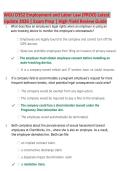 WGU D352 Employment and Labor Law &lpar;PROO&rpar; 2026 &vert; Latest Update &vert; High-Yield Exam Prep Review Guide