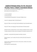 Applied Pathophysiology for the Advanced Practice Nurse&colon; Chapter Assessment Quizzes&NewLine;