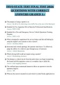 FSVO STATE TEST FINAL TEST 2026&NewLine;QUESTIONS WITH CORRECT&NewLine;ANSWERS GRADED A&plus;