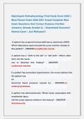 Nightingale Pathophysiology Final Study Exam 2026 &vert;&vert; &NewLine;Most Recent Exam 2026-2027 Actual Complete Real &NewLine;Exam Questions And Correct Answers &lpar;Verified &NewLine;Answers&rpar; Already Graded A&plus; &vert; Guaranteed Success&excl;&excl; &NewLine;Newest Exam &vert; Just Released&excl;&excl;