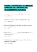 FSVO IFSI COMPREHENSIVE EXAMINATION&NewLine;SCRIPT 2026 FULL QUESTIONS AND&NewLine;SOLUTIONS EXPERT VERIFIED A&plus;