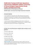 NURS 5434 Family III HTN Quiz Questions and Answers 2026&sol;2027 Update &vert; University of Texas Arlington Hypertension Study Guide &vert; Verified Exam Prep