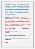 NJ Tax Assessors Exam - Terms and Concepts Exam &NewLine;Complete Test &comma; Practice Questions&comma; Verified Answer &NewLine;Key&comma; and Study Guide for &lpar;Latest 2026 Edition&rpar; &vert;&vert; Most &NewLine;Recent Exam 2026-2027 Actual Complete Real Exam &NewLine;Questions And Correct Answers &lpar;Verified Answ