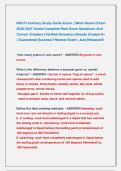 NOCTI Culinary Study Guide Exam &vert;&vert; Most Recent Exam &NewLine;2026-2027 Actual Complete Real Exam Questions And &NewLine;Correct Answers &lpar;Verified Answers&rpar; Already Graded A&plus; &NewLine;&vert; Guaranteed Success&excl;&excl; Newest Exam &vert; Just Released&excl;&excl;