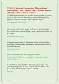 NURS 676 Advanced Pharmacology Midterm Exam&vert; &NewLine;Questions and Correct Answers &lpar;WCU&rpar; Accurate Summer &NewLine;&vert; Already Graded A&plus;&vert;Latest Version&excl;&excl;&excl;