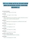 FTT 111-9352 ACTUAL EXAM PAPER&NewLine;2026 QUESTIONS WITH ANSWERS&NewLine;GRADED A&plus;