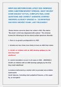 NRNP 6552 MIDTERM EXAM LATEST 2026 &sol;NRNP6552 &NewLine;WEEK 6 MIDTERM NEWEST VERSION &vert;&vert; MOST RECENT &NewLine;EXAM 2026&vert;2027 ACTUAL COMPLETE REAL EXAM &NewLine;QUESTIONS AND CORRECT ANSWERS &lpar;VERIFIED &NewLine;ANSWERS&rpar; ALREADY GRADED A&plus; &vert; GUARANTEED &NewLine;SUCCESS&excl;&excl; NEWEST EXAM &vert; JUST RELEA