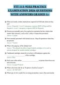 FTT 111-9352 PRACTICE&NewLine;EXAMINATION 2026 QUESTIONS&NewLine;WITH ANSWERS GRADED A&plus;