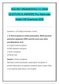 HESI RN FUNDAMENTALS V1 EXAM &NewLine;QUESTIONS & ANSWERS Plus Rationales  &NewLine;Instant Pdf Download 2026 