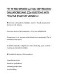 FTT 111 9352 UPDATED ACTUAL CERTIFICATION&NewLine;EVALUATION EXAMS 2026 QUESTIONS WITH&NewLine;PRACTICE SOLUTION GRADED A