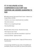 FTT 111 9352 UPDATED ACTUAL&NewLine;COMPREHENSIVE EXAM SCRIPT 2026&NewLine;QUESTIONS AND ANSWERS GUARANTEED TO&NewLine;PASS