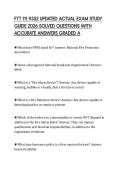 FTT 111 9352 UPDATED ACTUAL EXAM STUDY&NewLine;GUIDE 2026 SOLVED QUESTIONS WITH&NewLine;ACCURATE ANSWERS GRADED A