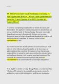 PY 2026 Pennie Individual Marketplace Training for&NewLine;New Agents and Brokers &vert; Actual Exam Questions and&NewLine;Answers &vert; Latest Update 2026&sol;2027 &vert; Graded A&plus; &vert;&NewLine;Assured Pass&excl;&excl;