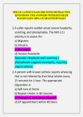 NHS 111 LATEST EXAM 2026 WITH 100 PRACTICE QUESTIONS AND ANSWERS WITH DETAILED RATIONALES 100&percnt; GUARANTEED PASS&excl;&excl;