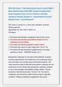 NSG 252 Exam 1 Test Bank Actual Exam &lpar;Latest 2026&rpar; &vert;&vert; &NewLine;Most Recent Exam 2026-2027 Actual Complete Real &NewLine;Exam Questions And Correct Answers &lpar;Verified &NewLine;Answers&rpar; Already Graded A&plus; &vert; Guaranteed Success&excl;&excl; &NewLine;Newest Exam &vert; Just Released&excl;&excl;