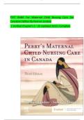 TEST BANK FOR MATERNAL CHILD NURSING CARE 3RD CANADIAN EDITION BY KEENAN AND LINDSAY &vert; COMPLETE CHAPTERS 1&ndash;25 &vert; QUESTIONS WITH ANSWERS AND RATIONALES